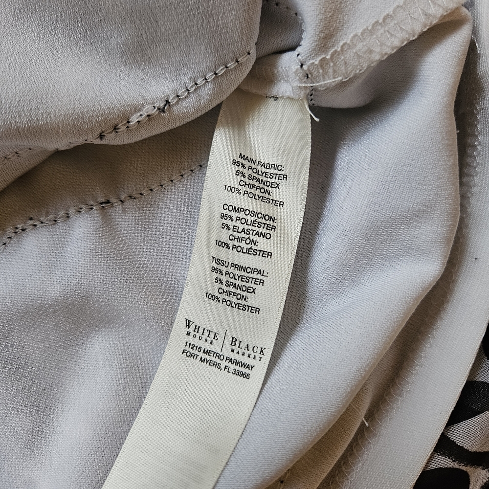 WHBM Geometric Patterned Ruffled Spaghetti-Strap … - image 4